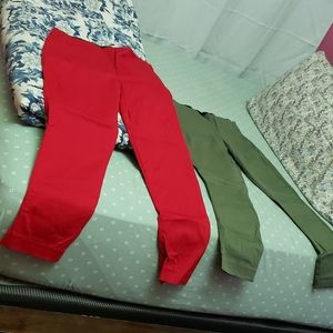 Two ankle pants. Sizes 10 and 14